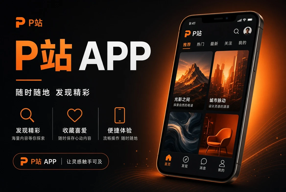 P站APP服务界面示意
